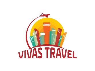VIVAS TRAVEL logo design by kasperdz