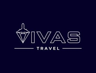 VIVAS TRAVEL logo design by naldart