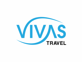 VIVAS TRAVEL logo design by up2date