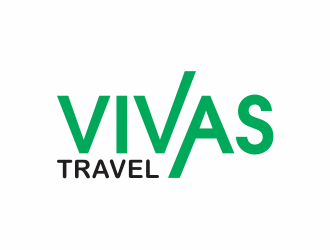 VIVAS TRAVEL logo design by up2date