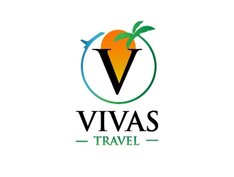 VIVAS TRAVEL logo design by Suvendu