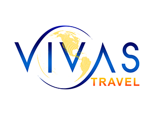 VIVAS TRAVEL logo design by 3Dlogos