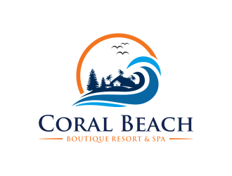 Coral Beach Boutique Resort & Spa logo design by ammad