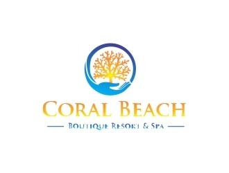 Coral Beach Boutique Resort & Spa logo design by ManishKoli