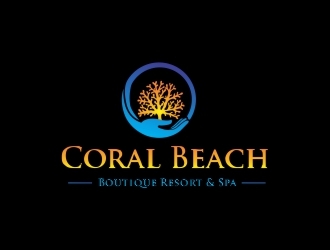 Coral Beach Boutique Resort & Spa logo design by ManishKoli