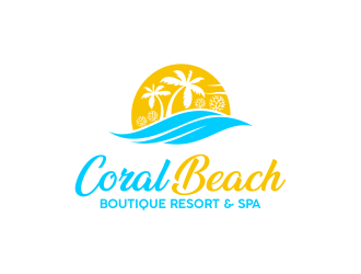 Coral Beach Boutique Resort & Spa logo design by RIANW