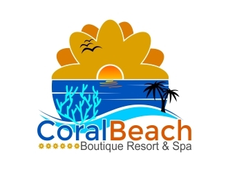 Coral Beach Boutique Resort & Spa logo design by onetm
