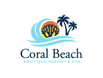 Coral Beach Boutique Resort & Spa logo design by MUSANG