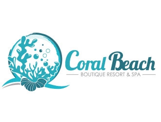 Coral Beach Boutique Resort & Spa logo design by Suvendu