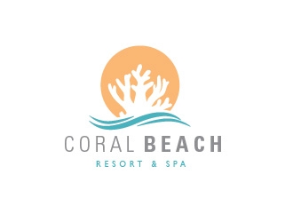 Coral Beach Boutique Resort & Spa logo design by Rachel