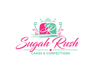 Sugah Rush Cakes &amp; Confections logo design by semar