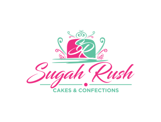 Sugah Rush Cakes & Confections logo design by semar