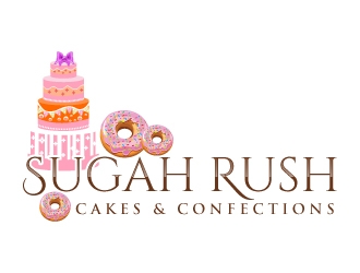Sugah Rush Cakes & Confections logo design by uttam