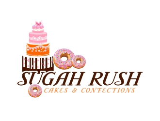 Sugah Rush Cakes & Confections logo design by uttam