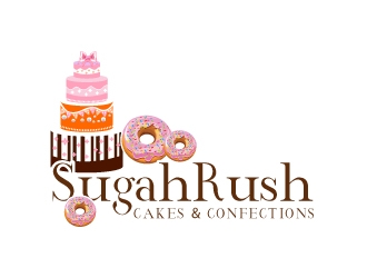 Sugah Rush Cakes & Confections logo design by uttam