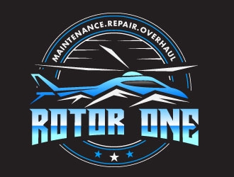 Rotor One (Company name)    Maintenance.Repair.Overhaul (Primary business type) logo design by Suvendu
