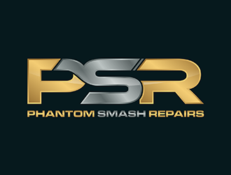phantom smash repairs logo design by ndaru