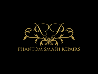 phantom smash repairs logo design by Greenlight