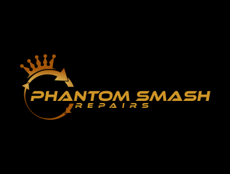 phantom smash repairs logo design by Greenlight