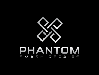 phantom smash repairs logo design by keylogo