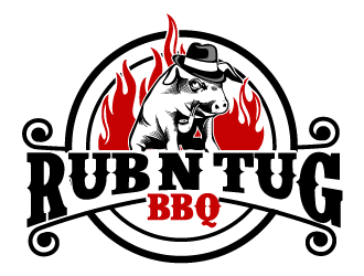 Rub N Tug BBQ logo design by THOR_