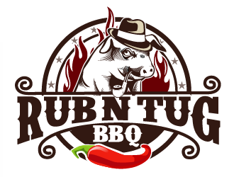 Rub N Tug BBQ logo design by THOR_