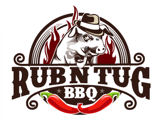Rub N Tug BBQ logo design by THOR_
