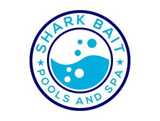 Shark Bait Pools and Spas logo design by KDesigns