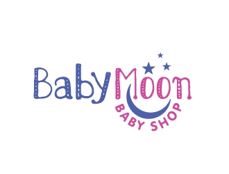 BabyMoon Baby Shop logo design by Foxcody