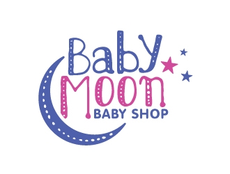 BabyMoon Baby Shop logo design by Foxcody
