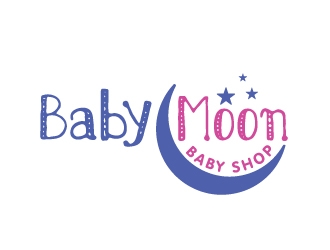 BabyMoon Baby Shop logo design by Foxcody