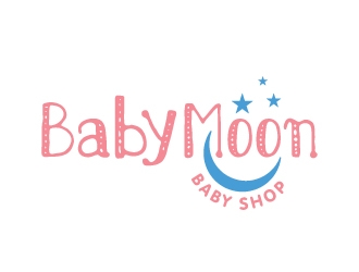 BabyMoon Baby Shop logo design by Foxcody