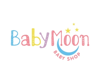 BabyMoon Baby Shop logo design by Foxcody
