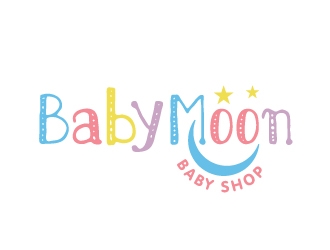 BabyMoon Baby Shop logo design by Foxcody