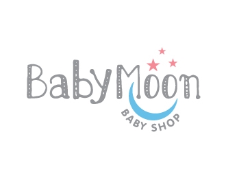 BabyMoon Baby Shop logo design by Foxcody