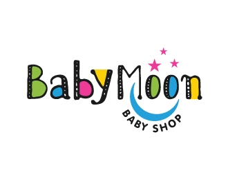 BabyMoon Baby Shop logo design by Foxcody
