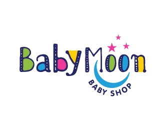 BabyMoon Baby Shop logo design by Foxcody