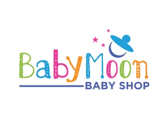 BabyMoon Baby Shop logo design by Foxcody