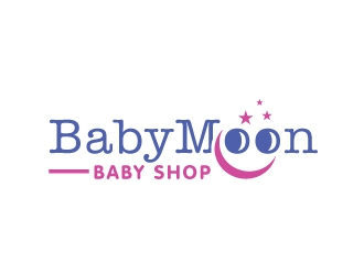 BabyMoon Baby Shop logo design by Foxcody