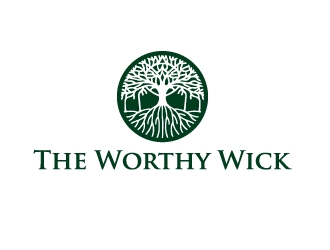 The Worthy Wick logo design by Marianne