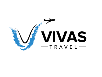 VIVAS TRAVEL logo design by BeDesign