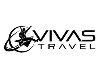 VIVAS TRAVEL logo design by invento
