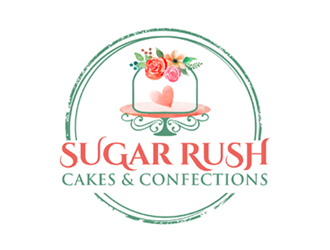 Sugah Rush Cakes & Confections logo design by ingepro