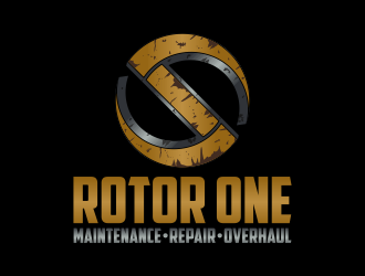 Rotor One (Company name)    Maintenance.Repair.Overhaul (Primary business type) logo design by Kruger