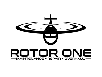 Rotor One (Company name)    Maintenance.Repair.Overhaul (Primary business type) logo design by b3no