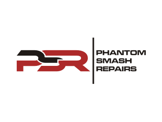 phantom smash repairs logo design by rief