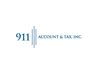 911 Account & Tax, Inc. logo design by wongndeso