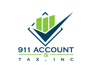 911 Account & Tax, Inc. logo design by Greenlight