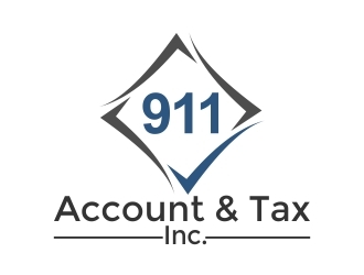 911 Account & Tax, Inc. logo design by onetm