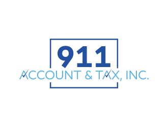 911 Account & Tax, Inc. logo design by qqdesigns